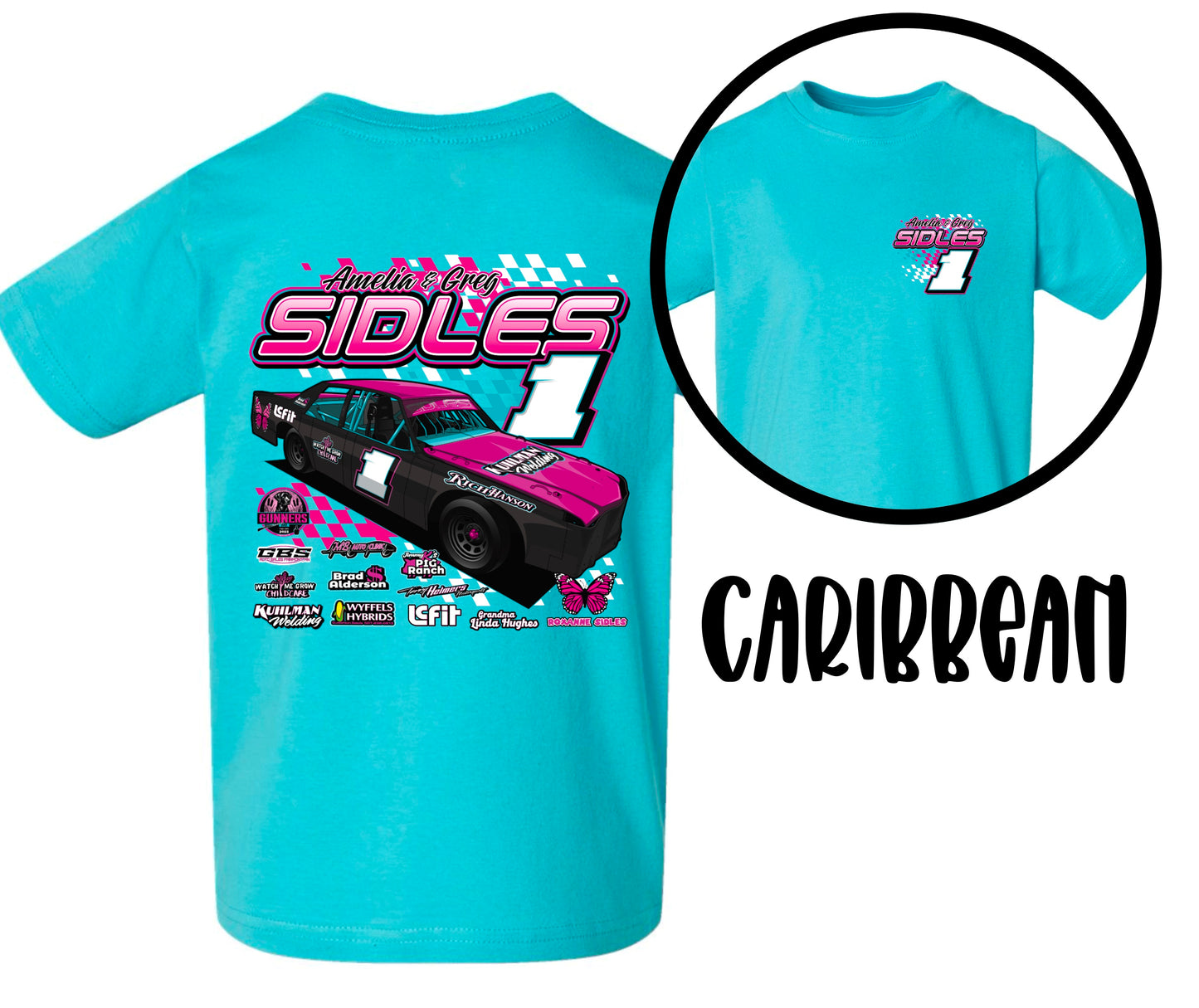SIDLES RACING. TODDLER SIZING.
