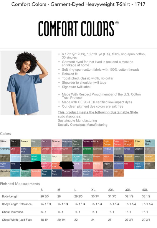 COMFORT COLORS - Tee.