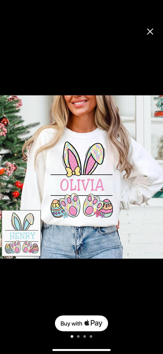 CUSTOM BUNNY EARS.