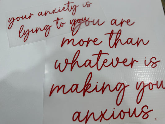 YOUR ANXIETY IS LYING TO YOU