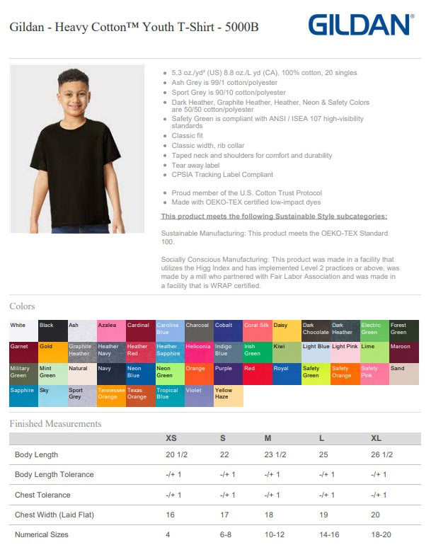 YOUTH GILDAN - Tee.