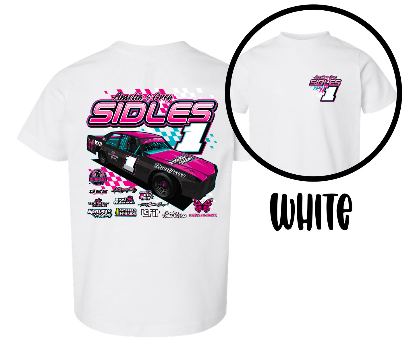 SIDLES RACING. TODDLER SIZING.