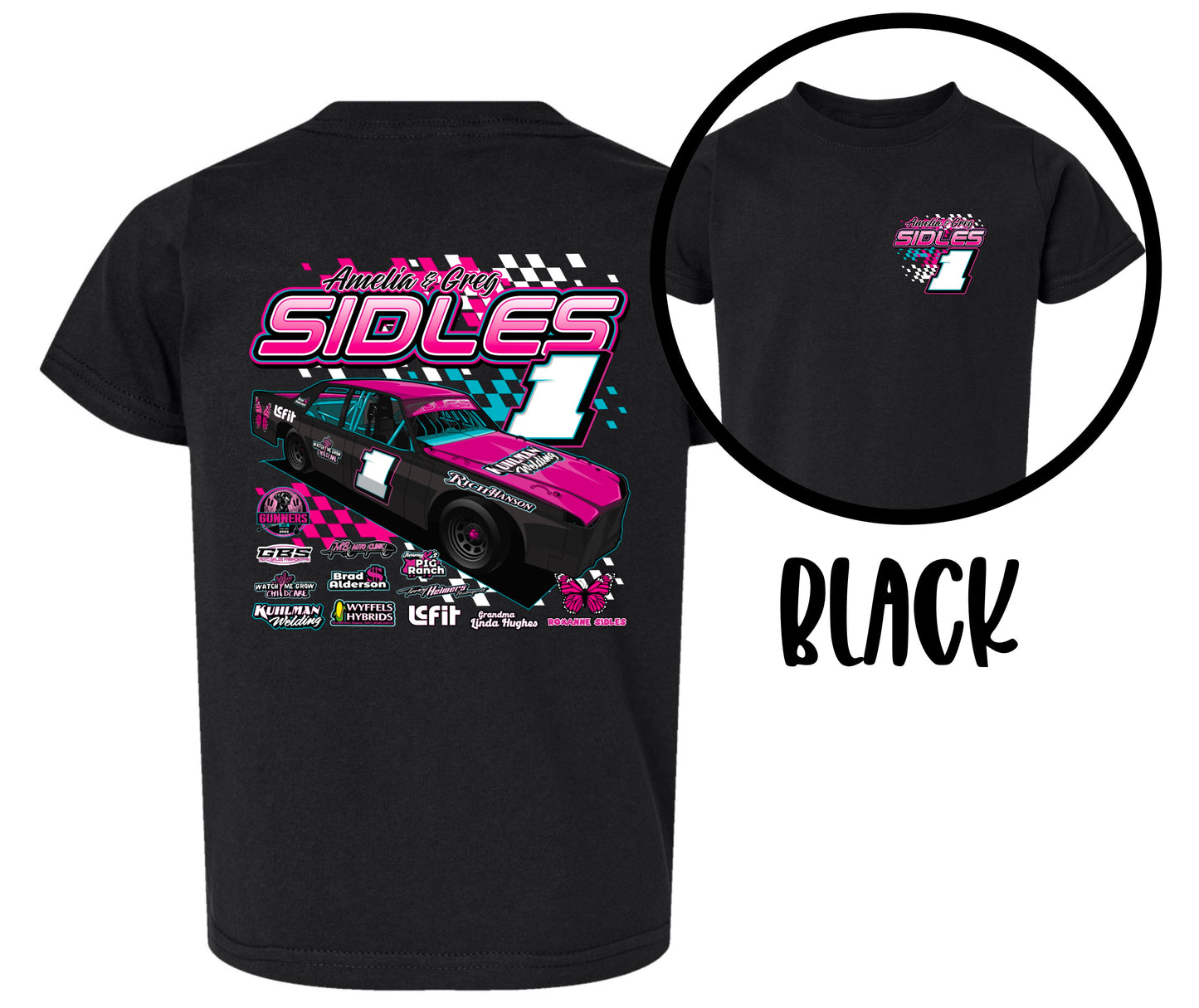 SIDLES RACING. TODDLER SIZING.