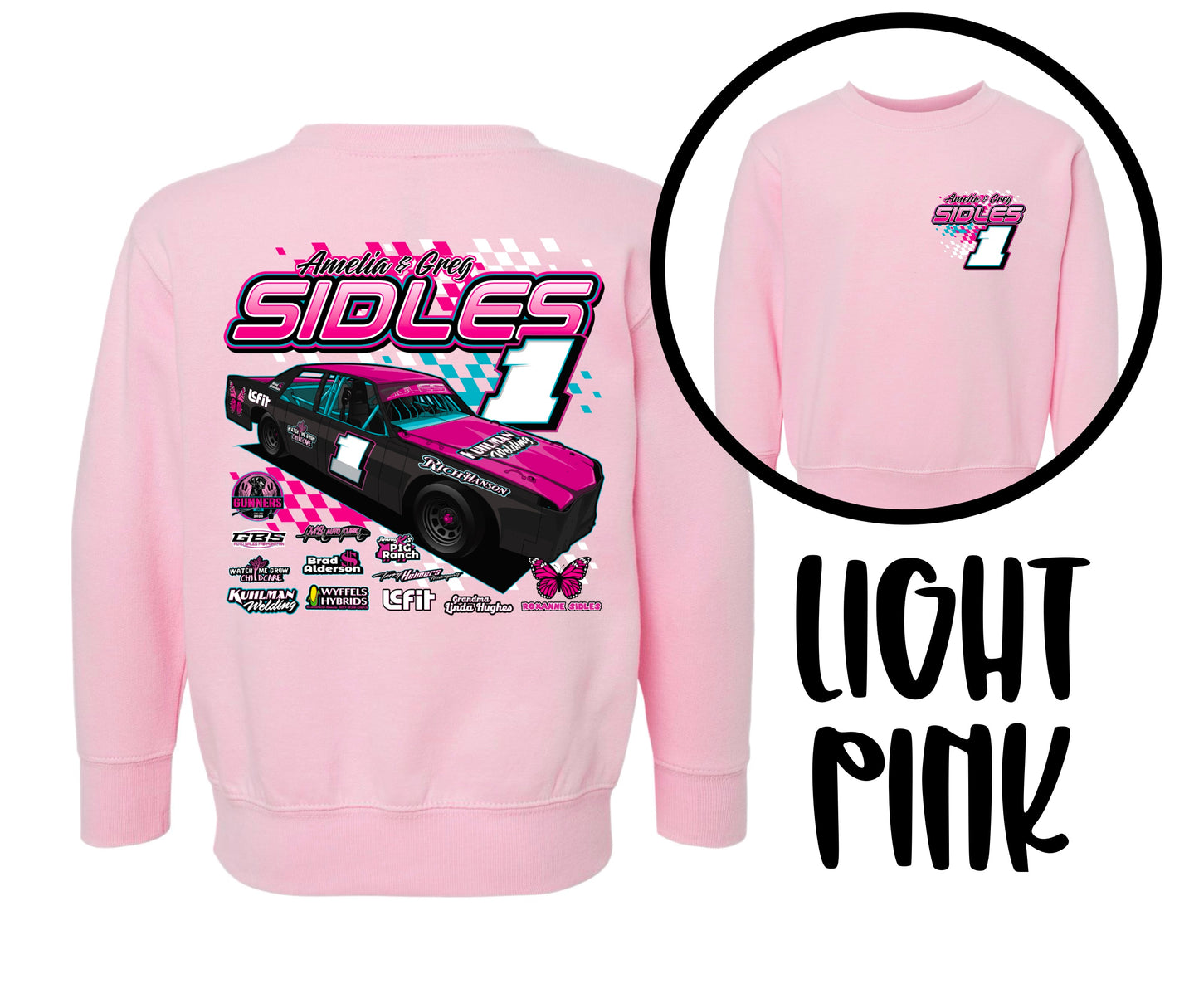 SIDLES RACING. TODDLER SIZING.