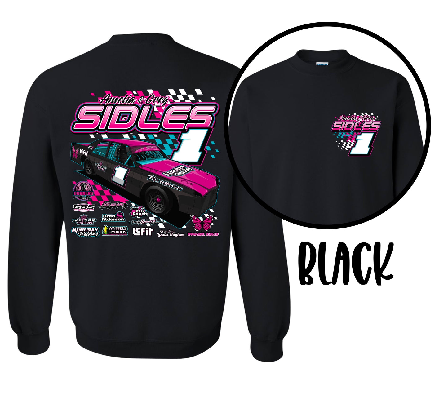 SIDLES RACING. TODDLER SIZING.