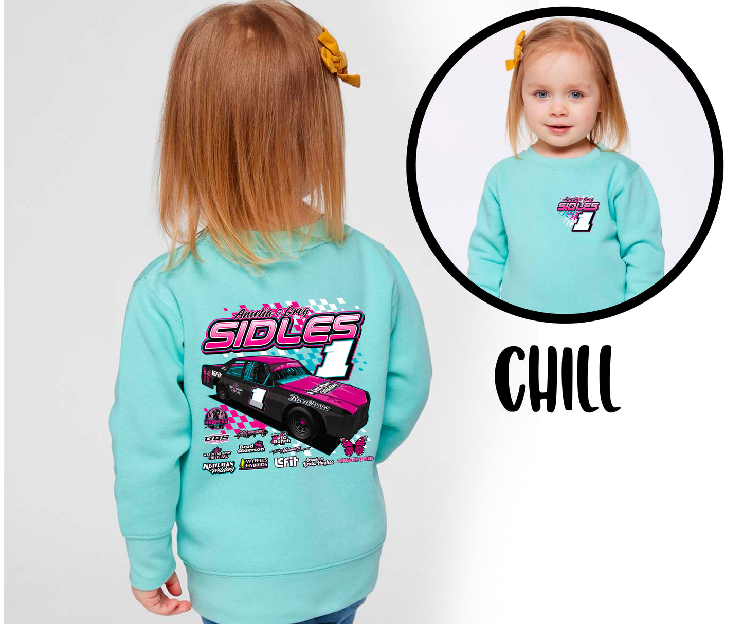 SIDLES RACING. TODDLER SIZING.