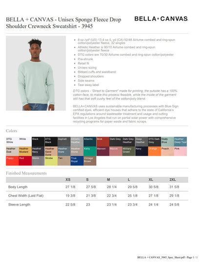 BELLA+CANVAS. CREWNECK. AWAKE.