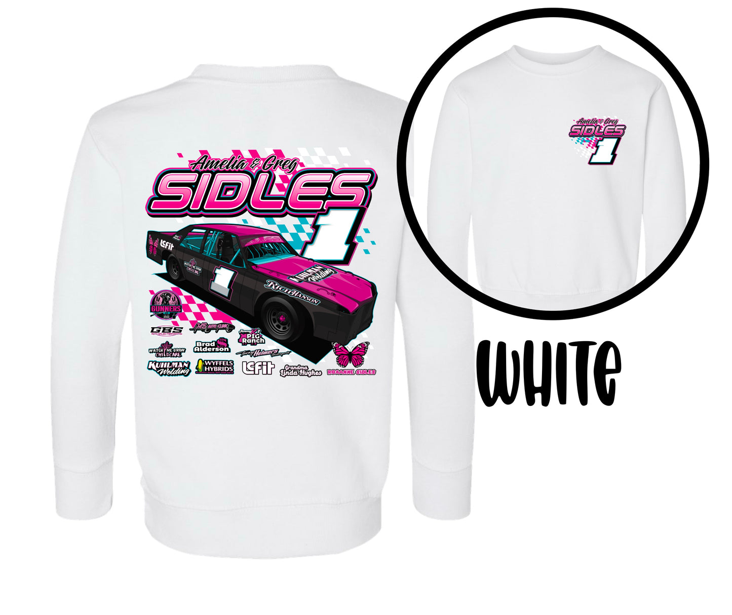SIDLES RACING. TODDLER SIZING.